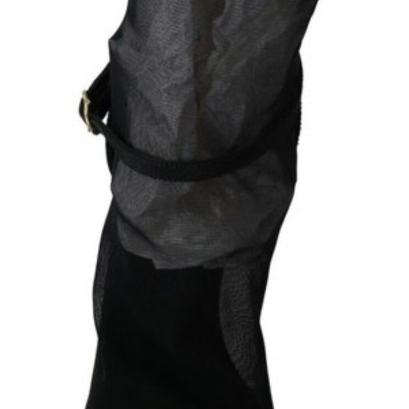 Dolce and Gabbana mesh sock ankle strap heel sandals - Picture 6 of 11